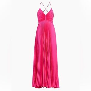 A.L.C. Aries Pleated Gown pink size 00 NWT